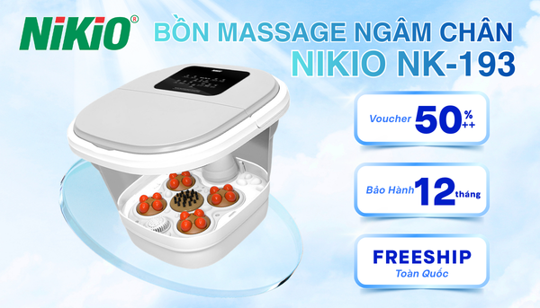 Bồn ngâm chân massage Nikio NK-193