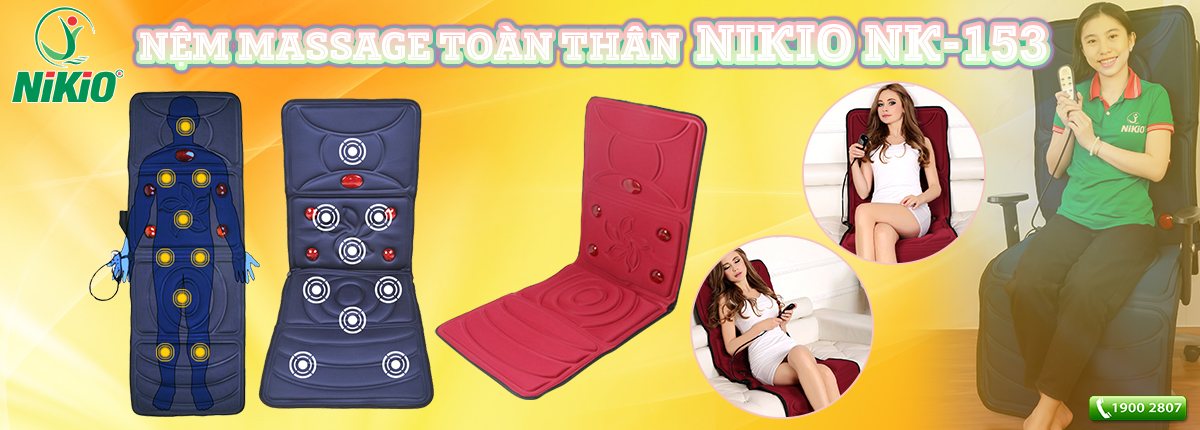 Nệm massage toàn thân Nikio NK-153
