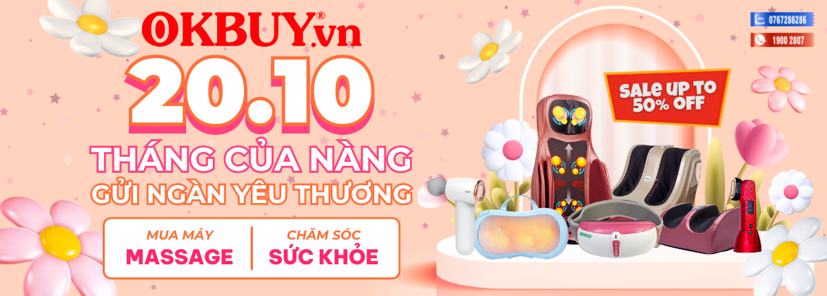 Chương trình khuyến mãi giảm 50% ngày phụ nữ Việt Nam 20-10