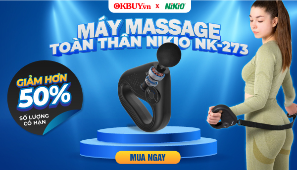 Flash sale máy massage cầm tay toàn thân Nikio NK-273