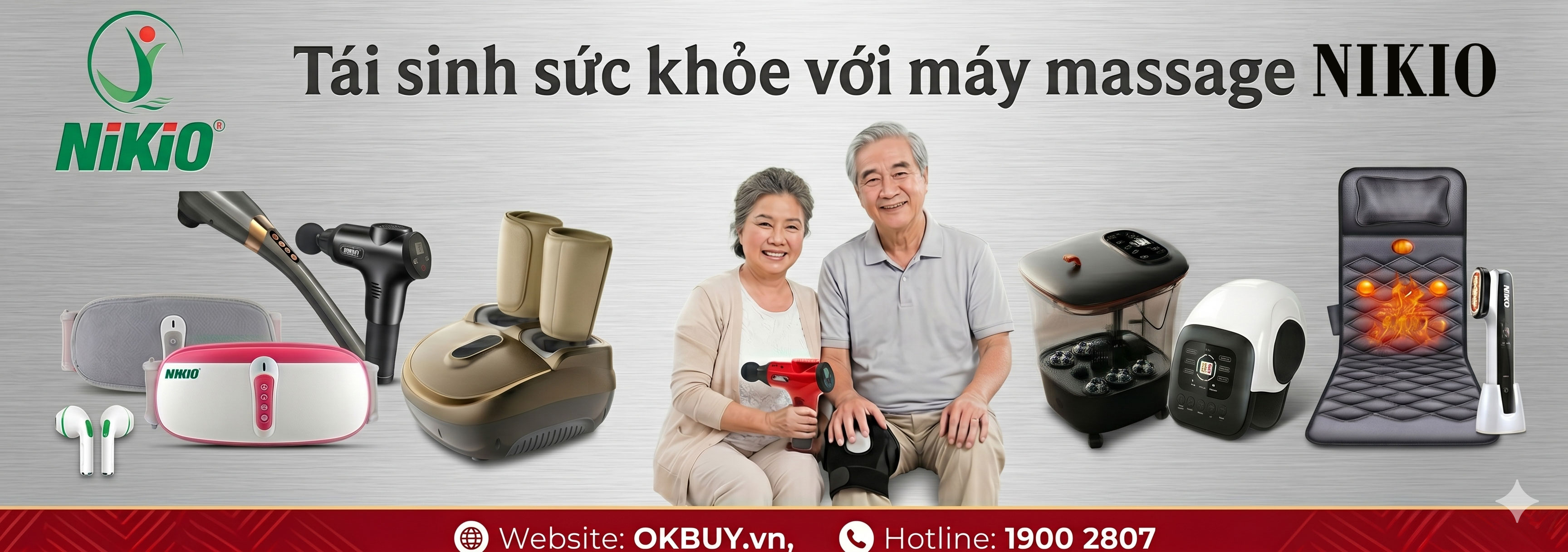 Tái sinh sức khỏe với máy massage Nikio