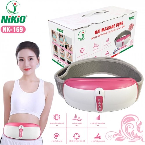 Video đai massage bụng rung lắc và xoay giảm mỡ thừa Nikio NK-169