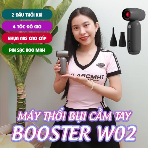 Máy thổi bụi cầm tay mini pin sạc Booster W02 - Thổi bụi, nước, tuyết, lá cây, sấy khô nước