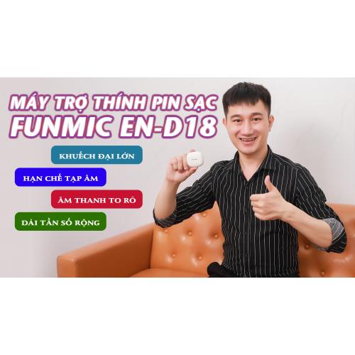 Video video hướng dẫn sử dụng tai nghe trợ thính không dây funmic en-d18 - 2 tai pin sạc