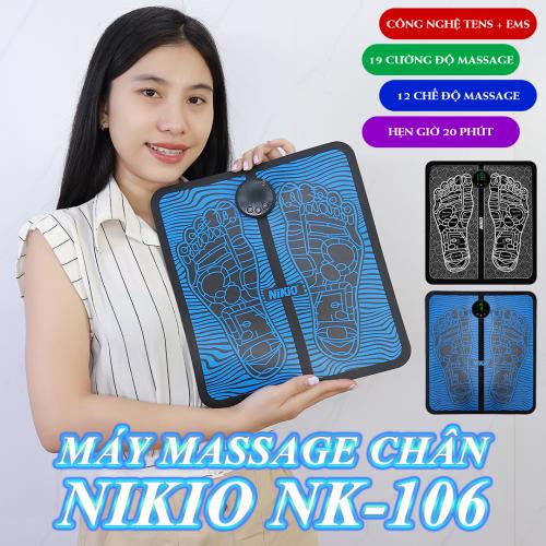 Video review máy massage chân xung điện nikio nk-106 - trị liệu giảm đau nhức lòng bàn chân