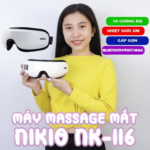 Review Máy massage mắt bluetooth Nikio NK-116