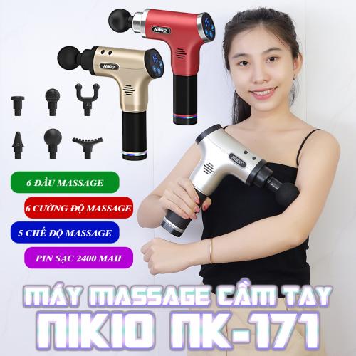 Video review súng massage cầm tay pin sạc nhật bản nikio nk-171