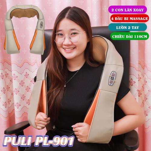 Video review đai massage dây ấn xoa bóp cổ vai gáy hồng ngoại PULI PL-901