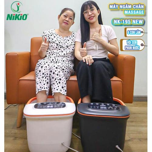 video bồn ngâm chân massage trị liệu nikio nk-195 new giải pháp xoa bóp lưu thông khí huyết, giảm stress, cải thiện giấc ngủ