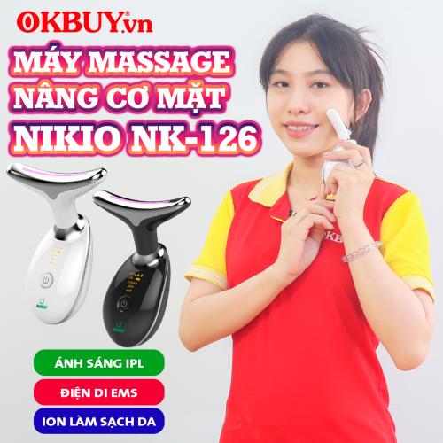 Review - giới thiệu máy massage nâng cơ làm trẻ hóa da mặt, cổ Nikio NK-126