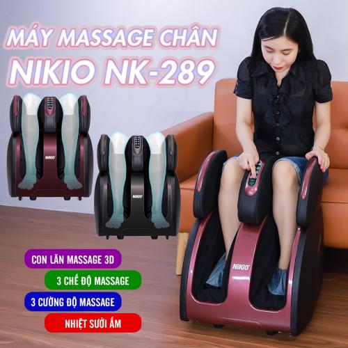 Máy massage chân 4D Nikio NK-289 - Mát xa lòng bàn chân, bắp chân và đùi