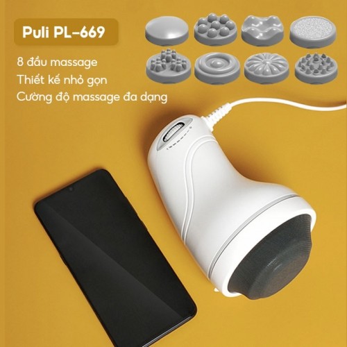video máy massage cầm tay hỗ trợ giảm mỡ body và thư giản cơ thể puli pl-669