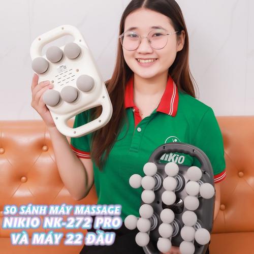 Video video so sánh máy massage cầm tay nikio nk-272 pro vs máy massage 22 đầu – chiếc nào massage đã hơn?